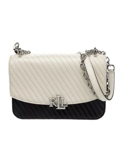 Pre-owned Ralph Lauren Leather Crossbody Bag In Neutral
