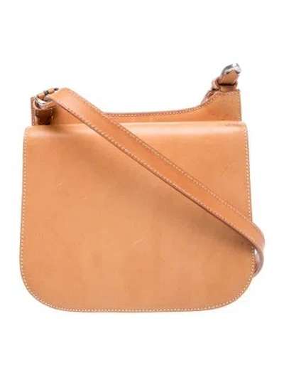 Pre-owned Ralph Lauren Leather Crossbody Bag Vintage In Brown
