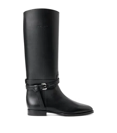 RALPH LAUREN LEATHER DONNELY BOOTS
