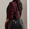 Ralph Lauren Leather Large Blaike Satchel In Black