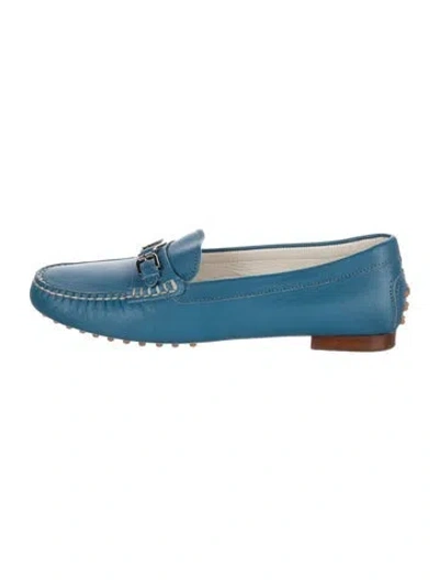 Pre-owned Ralph Lauren Leather Loafers In Blue