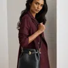 Ralph Lauren Leather Medium Blaike Bucket Bag In Black