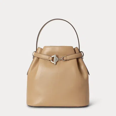 Ralph Lauren Leather Medium Blaike Bucket Bag In Tan In Brown