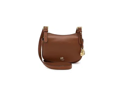 Ralph Lauren Marcy Leather Crossbody Bag In Brown