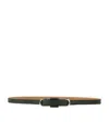 Ralph Lauren Leather Oval-buckle Belt In Green