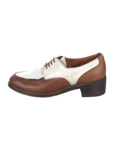 Pre-owned Ralph Lauren Leather Oxfords In Multi