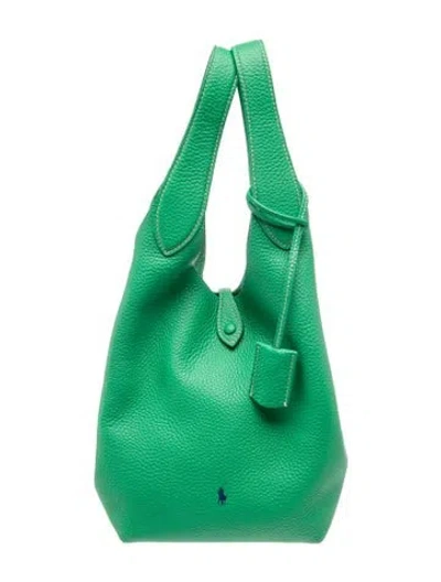 Pre-owned Ralph Lauren Leather Polo Play Medium In Green