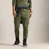 Polo Ralph Lauren Leather-pony Double-knit Jogger Pant In Thermal Green
