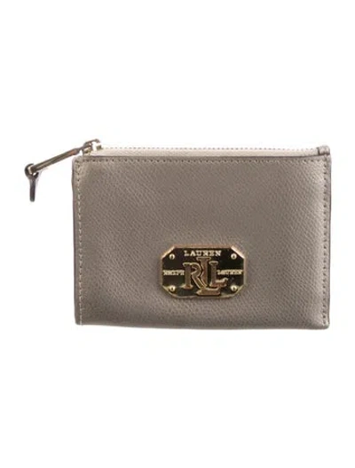 Pre-owned Ralph Lauren Leather Pouch In Neutral