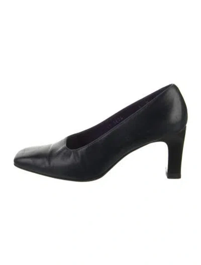 Pre-owned Ralph Lauren Leather Pumps In Black