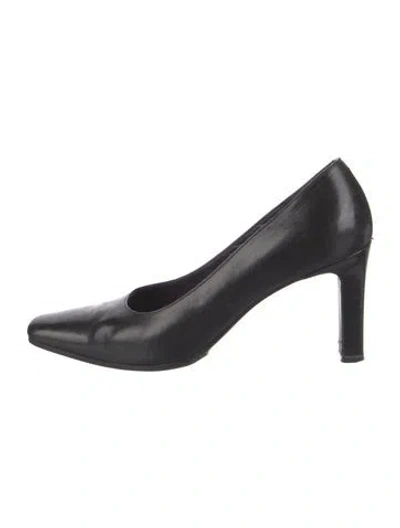 Pre-owned Ralph Lauren Leather Pumps In Black