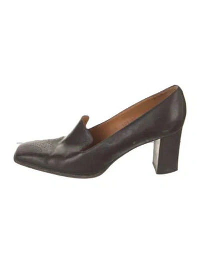 Pre-owned Ralph Lauren Leather Pumps In Brown