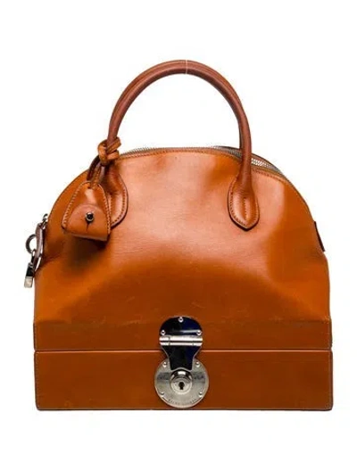 Pre-owned Ralph Lauren Leather Ricky 27 Vintage In Neutrals