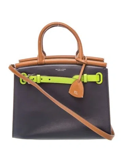 Pre-owned Ralph Lauren Leather Rl In Black