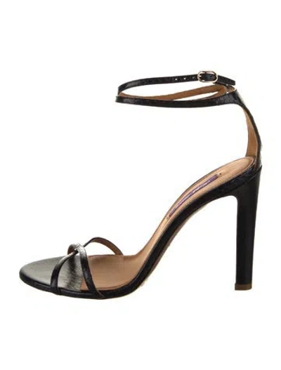Pre-owned Ralph Lauren Leather Sandals In Brown