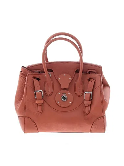 Pre-owned Ralph Lauren Leather Satchel In Tan