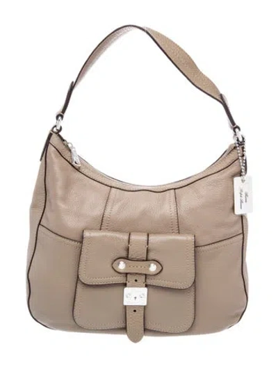 Pre-owned Ralph Lauren Leather Shoulder Bag In Neutrals