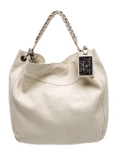 Pre-owned Ralph Lauren Leather Shoulder Bag In Neutrals