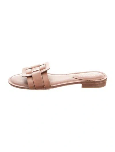 Pre-owned Ralph Lauren Leather Slides In Multicolor