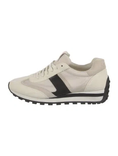 Pre-owned Ralph Lauren Leather Sneakers In White
