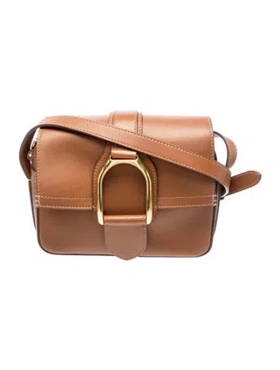 Pre-owned Ralph Lauren Leather Stirrup Medium In Brown