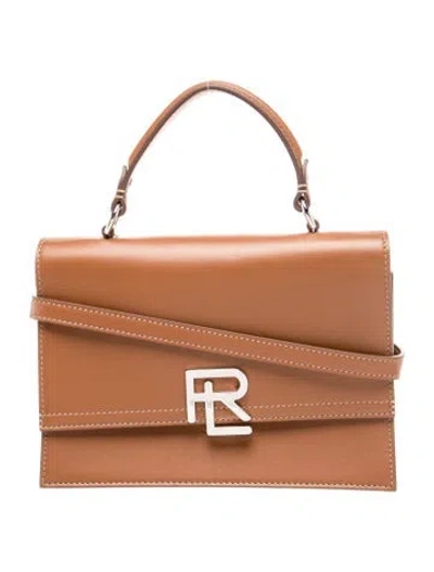 Pre-owned Ralph Lauren Leather Top Handle Bag In Brown