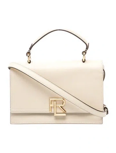 Pre-owned Ralph Lauren Leather Top Handle Bag In Neutrals