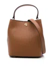 Ralph Lauren Leather Tote Bag In Brown