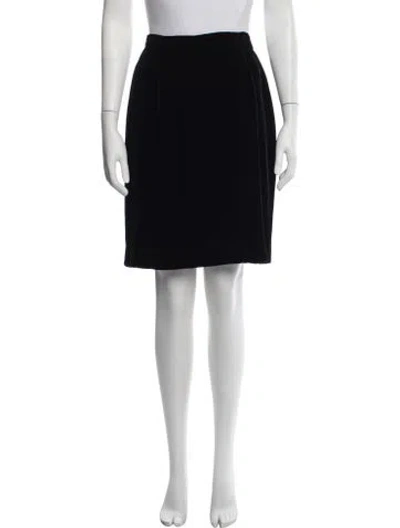 Pre-owned Ralph Lauren Leather Trim Embellishment Mini Skirt In Black