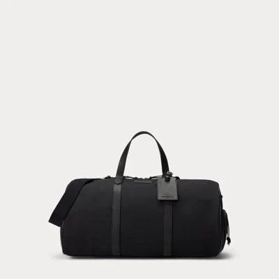 Ralph Lauren Leather-trim Oxford Duffel In Black