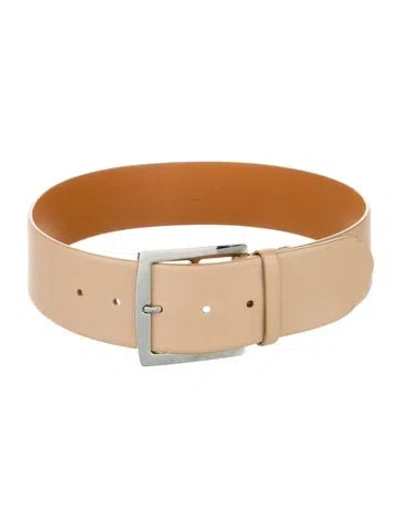 Pre-owned Ralph Lauren Leather Waist Belt In Neutral