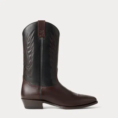 RALPH LAUREN RALPH LAUREN LEATHER WESTERN BOOT