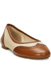 Ralph Lauren Leather Woven Pumps In Neutral
