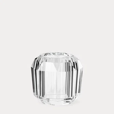 Ralph Lauren Leigh Faceted Crystal Votive In Transparent