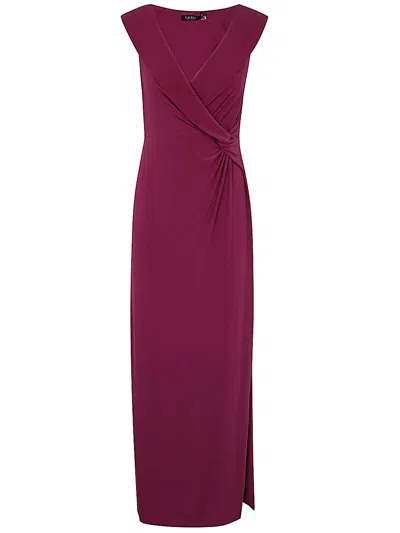 Polo Ralph Lauren Leonida Sleeveless Gown In Fuchsia Berry