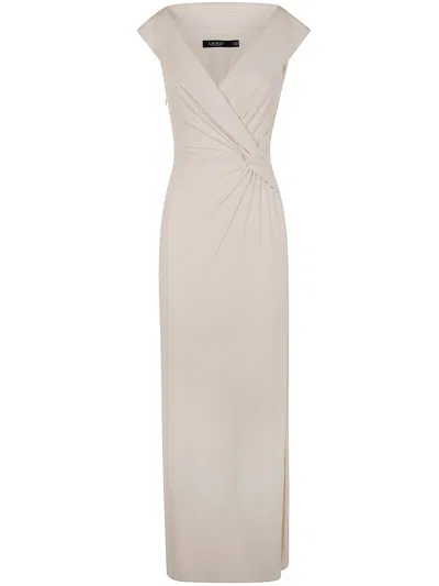 Ralph Lauren Leonidas Sleevesless Gown By Lauren  In White