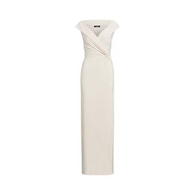 Ralph Lauren Leonidas Sleevesless Gown In White