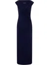 Ralph Lauren Leonidas Sleeveless Gown Dress In Blue