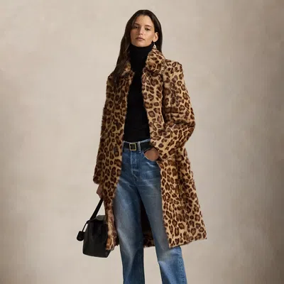 Ralph Lauren Leopard-print Haircalf Trench Coat
