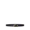 Ralph Lauren Lgo Kpper 25 Belt Skinny In Black