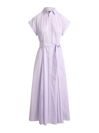 Ralph Lauren Light And Natural Mini Dress For Women In Purple