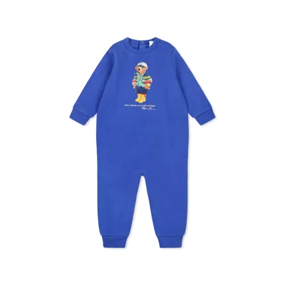 Ralph Lauren Light Blue Babygrow For Baby Boy With Polo Bear