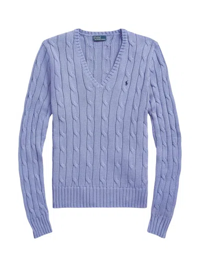 Ralph Lauren Light Blue Cotton Cable Knit Sweater