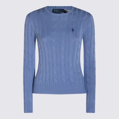 Ralph Lauren Light Blue Cotton Knitwear