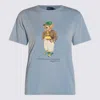 Ralph Lauren Light Blue Cotton T-shirt In Blue