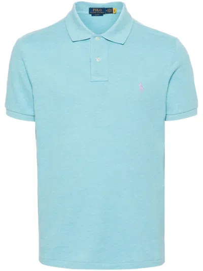 Ralph Lauren Light Blue Polo Shirt With Logo