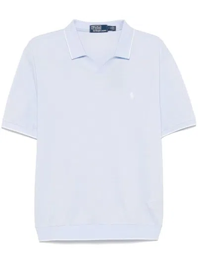 Ralph Lauren Light Blue Polo With Logo