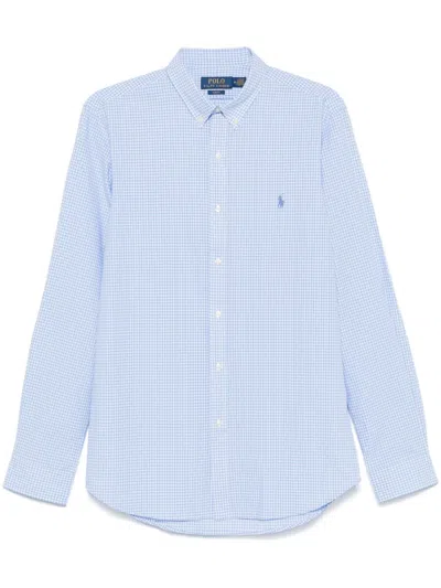 RALPH LAUREN LIGHT BLUE SHIRT WITH LOGO