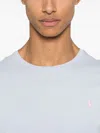 Ralph Lauren Light Blue T-shirt With Logo In White