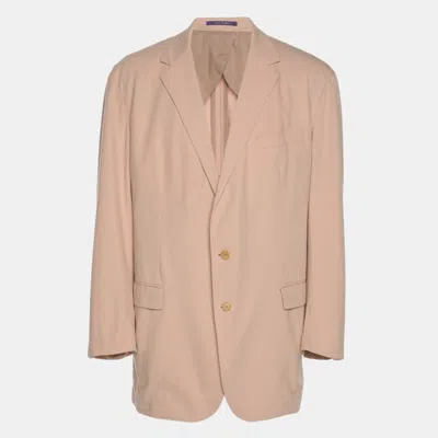 Pre-owned Ralph Lauren Light Pink Cotton Blazer